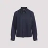 Bottega Veneta Wool Drill Shirt With Yellow Stitching