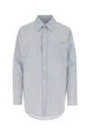 Bottega Veneta Women Embroidered Cotton Blend Shirt In Checked