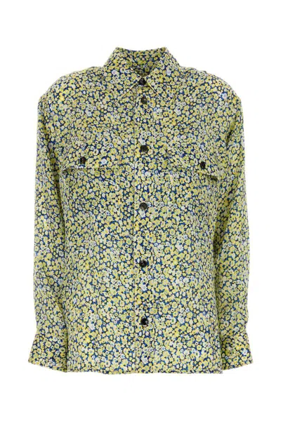 Bottega Veneta Printed Silk Shirt In Multi