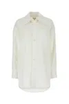 Bottega Veneta White Loose Fit Buttoned Shirt In White