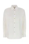 Bottega Veneta Women Classic Cotton Poplin Shirt In White