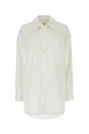 Bottega Veneta White Loose Fit Buttoned Shirt In White