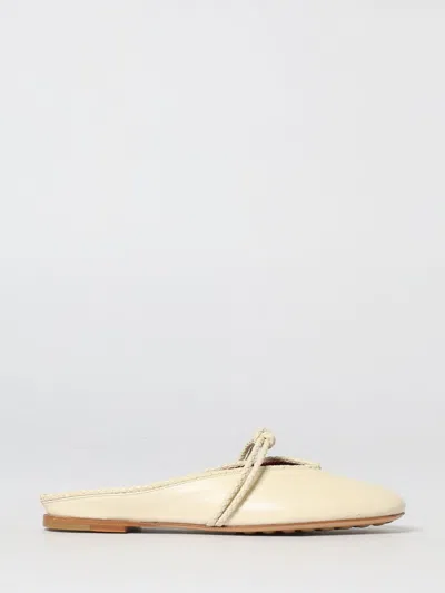 Bottega Veneta Ivory Nappa Leather Rosa Slippers In Neutral