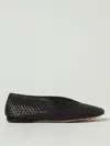 Bottega Veneta Fondant Intrecciato Lambskin Rosa Ballet Flats In Brown