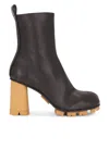 Bottega Veneta Shore 70 Nappa Leather Ankle Boots In Fondant