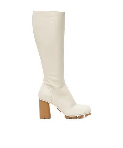 Bottega Veneta Shore Boots In White