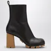 Bottega Veneta Shore 70 Nappa Leather Ankle Boots In Brown