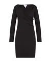Bottega Veneta Mini Dark Brown With Front Cross-over In Fluid Viscose Woman In Black