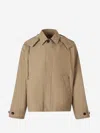Bottega Veneta Beige Bi-color Tech Jacket In Integrable And Removable Hood