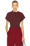 Bottega Veneta Short Sleeve Blouse In Brown