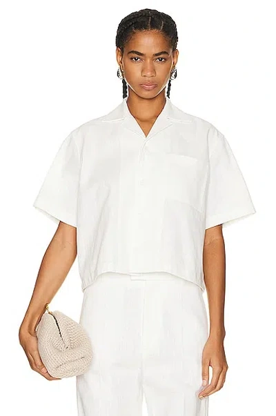 Bottega Veneta Short Sleeve Shirt In Chalk