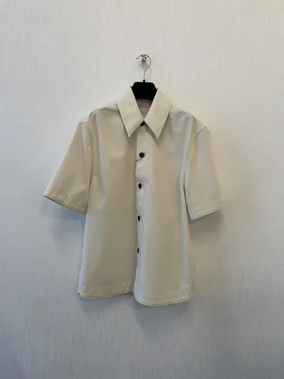 Bottega Veneta Short Sleeve Shirt In Gray