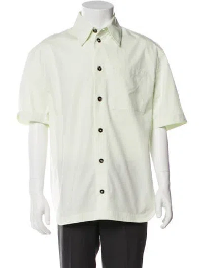 Pre-owned Bottega Veneta Short Sleeve Shirt In Green