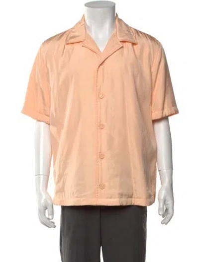 Pre-owned Bottega Veneta Short Sleeve Shirt In Orange