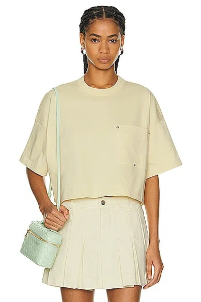 Bottega Veneta Short Sleeve Top In Barley