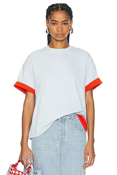 Bottega Veneta Short Sleeve Top In Bubble & Tulip