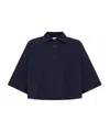 Bottega Veneta Cotton Pique Polo Shirt In Black
