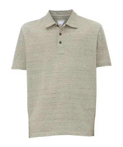 Bottega Veneta Short-sleeved Polo Shirt In Nude