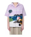 Bottega Veneta Intarsia Knit Shirt In Multicolor