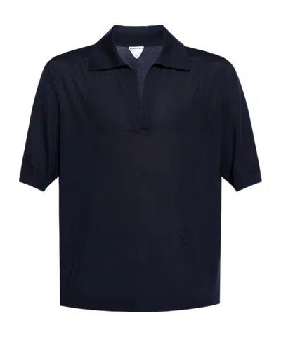 Bottega Veneta Short-sleeved Sweater In Black