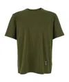 Bottega Veneta Green Crewneck T-shirt With Mushroom Embroidery On The Front In Cotton Man In Green