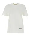 Bottega Veneta Crew Neck Embroidered Detail Short Sleeves Top In White