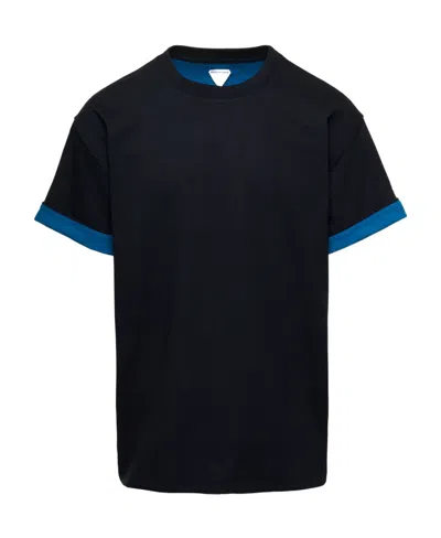 Bottega Veneta Short-sleeved T-shirt With Round Neck In Black
