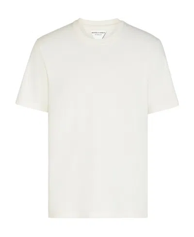 Bottega Veneta Short-sleeved T-shirt With Round Neck In White