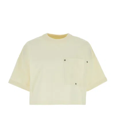 Bottega Veneta Short T-shirt With Round Neck In Nude