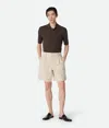 Bottega Veneta Shorts Aus Baumwolltwill Und Leinen