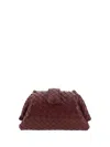Bottega Veneta Teen Lauren 1980 Bag With Chain In Barolo/m Brass
