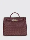 Bottega Veneta Andiamo Small Leather Top-handle Bag In Burgundy