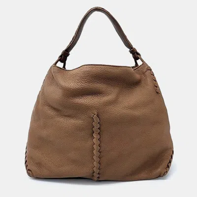 Pre-owned Bottega Veneta Shoulder Bag In Brown