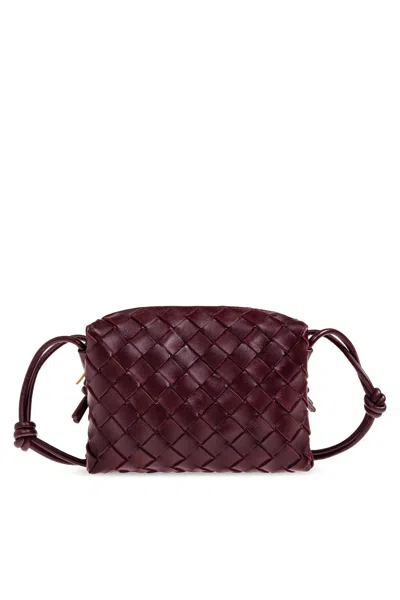 Bottega Veneta Shoulder Bag Loop Mini In Burgundy