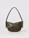 Bottega Veneta Mini Solstice Intrecciato Leather Hobo Bag In Green