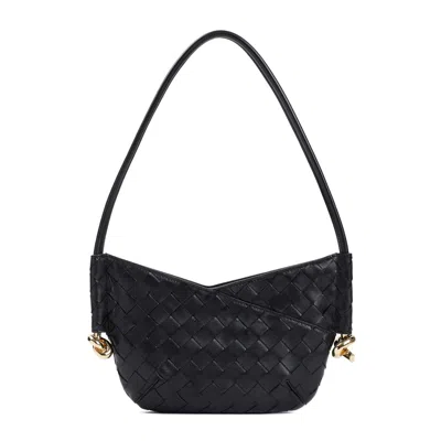 Bottega Veneta Mini Hobo Solstice Bag In Black