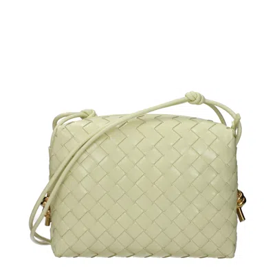 Bottega Veneta Loop Mini Intrecciato Leather Shoulder Bag In Green