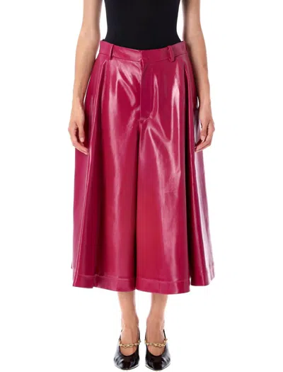 BOTTEGA VENETA BOTTEGA VENETA SHYINY LEATHER CULOTTE
