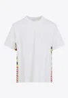 Bottega Veneta Checkered Tshirt Made Of Soft Cotton Jersey In Chalk