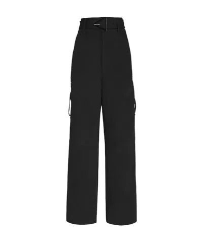 Bottega Veneta Side-pocket Cargo Trousers In Black
