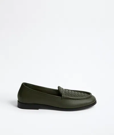 Bottega Veneta Silenzio Loafer In Green