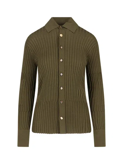 Bottega Veneta Silk And Cashmere Sweater In Green