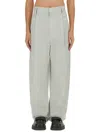 Bottega Veneta Light Wool Silk Mouline Blazer Pants In Grey