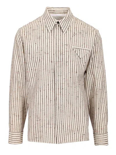Bottega Veneta Silk And Viscose Shirt Shirts Multicolor