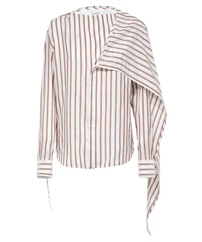 Bottega Veneta Silk Blouse In Multi