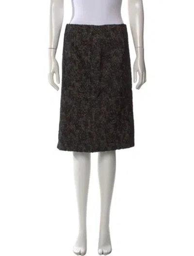 Pre-owned Bottega Veneta Silk Knee-length Skirt In Black