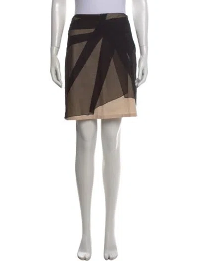 Pre-owned Bottega Veneta Silk Mini Skirt In Neutral