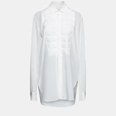Pre-owned Bottega Veneta Silk Shirt 38 In White