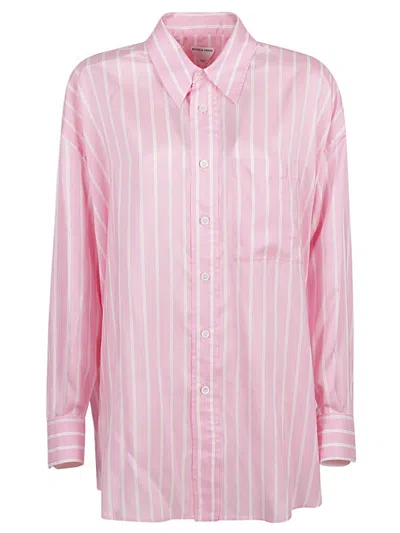Bottega Veneta Silk Shirt In Pink