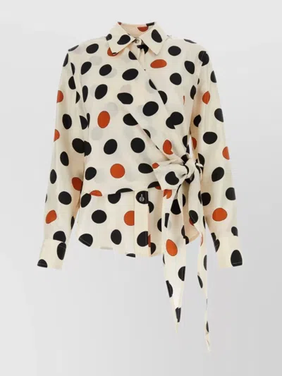 BOTTEGA VENETA PRINTED SILK SHIRT